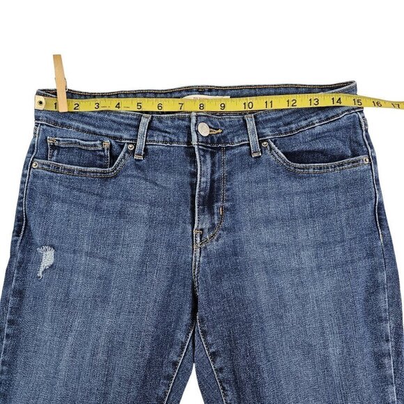 Levi’s Women’s 711 Skinny Distressed Ripped Medium Wash Blue Jeans – Size 29 - Picture 7 of 16